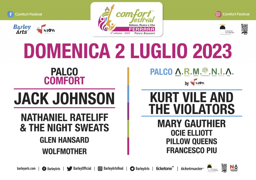 Il Comfort Festival torna a Ferrara! Stone Music